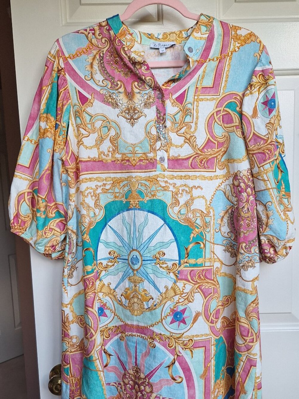 Le Ragazze linen blend dress M